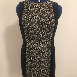 New AB Studio Black & Beige Dress size 10